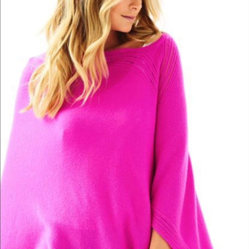 Lilly Pulitzer Meridian Cashmere Wrap Magenta